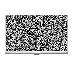 Flames Fire Pattern Digital Art Business Card Holder by Ravend