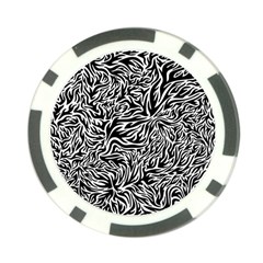 Flames Fire Pattern Digital Art Poker Chip Card Guard by Ravend