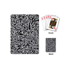 Flames Fire Pattern Digital Art Playing Cards Single Design (mini)