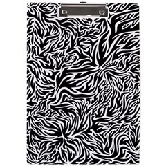 Flames Fire Pattern Digital Art A4 Acrylic Clipboard by Ravend