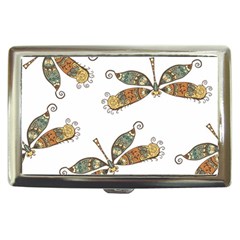 Pattern Dragonfly Background Cigarette Money Case by Ravend