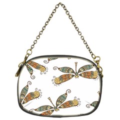 Pattern Dragonfly Background Chain Purse (two Sides) by Ravend