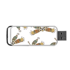 Pattern Dragonfly Background Portable Usb Flash (one Side) by Ravend