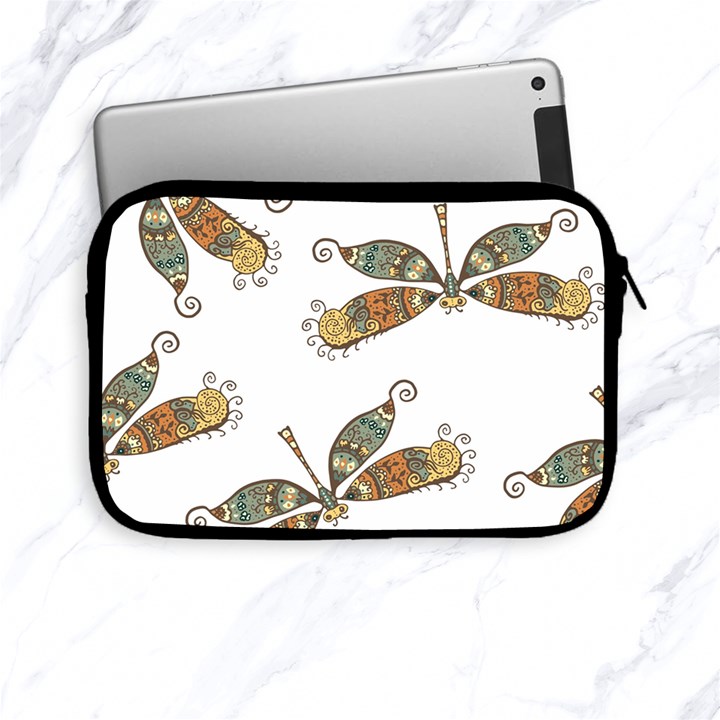 Pattern Dragonfly Background Apple iPad Mini Zipper Cases