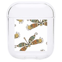 Pattern Dragonfly Background Hard Pc Airpods 1/2 Case by Ravend