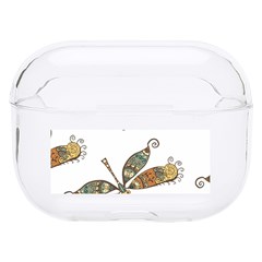 Pattern Dragonfly Background Hard Pc Airpods Pro Case by Ravend