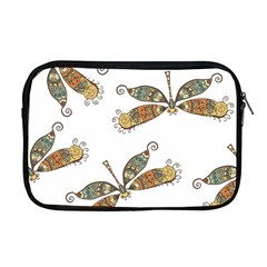 Pattern Dragonfly Background Apple Macbook Pro 17  Zipper Case by Ravend