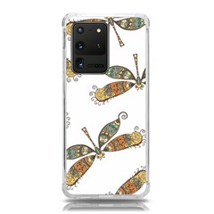 Pattern Dragonfly Background Samsung Galaxy S20 Ultra 6 9 Inch Tpu Uv Case by Ravend