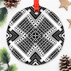 Pattern Tile Repeating Geometric Ornament (Round)