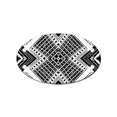 Pattern Tile Repeating Geometric Sticker (Oval)