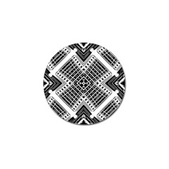 Pattern Tile Repeating Geometric Golf Ball Marker