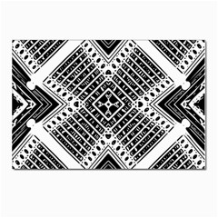 Pattern Tile Repeating Geometric Postcard 4 x 6  (Pkg of 10)