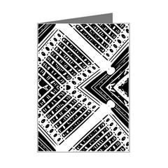 Pattern Tile Repeating Geometric Mini Greeting Card