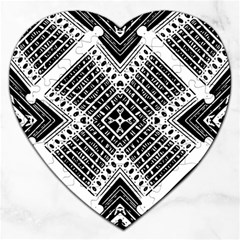 Pattern Tile Repeating Geometric Jigsaw Puzzle (Heart)