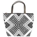 Pattern Tile Repeating Geometric Bucket Bag Front