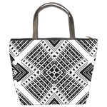 Pattern Tile Repeating Geometric Bucket Bag Back