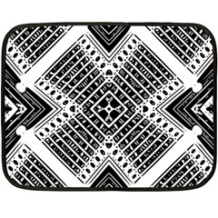 Pattern Tile Repeating Geometric Two Sides Fleece Blanket (Mini)