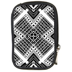 Pattern Tile Repeating Geometric Compact Camera Leather Case