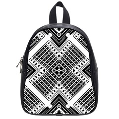 Pattern Tile Repeating Geometric School Bag (Small)