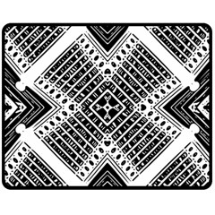 Pattern Tile Repeating Geometric Fleece Blanket (Medium)