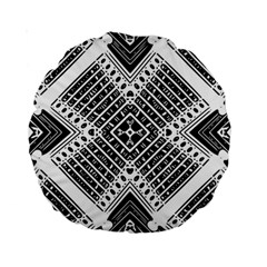 Pattern Tile Repeating Geometric Standard 15  Premium Round Cushions