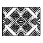 Pattern Tile Repeating Geometric Two Sides Fleece Blanket (Small) 45 x34  Blanket Front