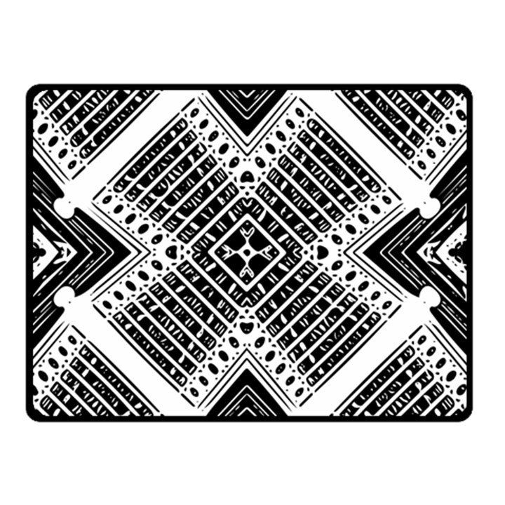 Pattern Tile Repeating Geometric Two Sides Fleece Blanket (Small)