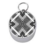 Pattern Tile Repeating Geometric Mini Silver Compasses Front