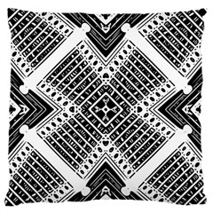 Pattern Tile Repeating Geometric Standard Premium Plush Fleece Cushion Case (one Side) by Ravend