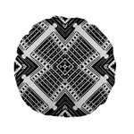 Pattern Tile Repeating Geometric Standard 15  Premium Flano Round Cushions Front