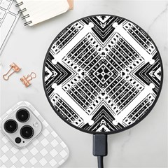 Pattern Tile Repeating Geometric Wireless Fast Charger(Black)