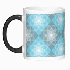 White Light Blue Gray Tile Morph Mug by Ravend