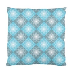 White Light Blue Gray Tile Standard Cushion Case (two Sides) by Ravend