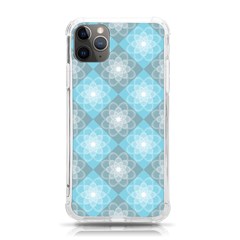 White Light Blue Gray Tile Iphone 11 Pro Max 6 5 Inch Tpu Uv Print Case by Ravend