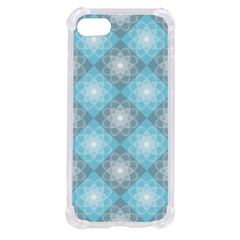 White Light Blue Gray Tile Iphone Se by Ravend