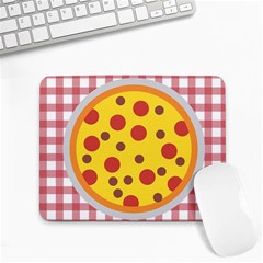 Pizza Table Pepperoni Sausage Small Mousepad by Ravend