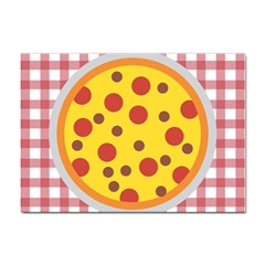 Pizza Table Pepperoni Sausage Sticker A4 (10 Pack) by Ravend