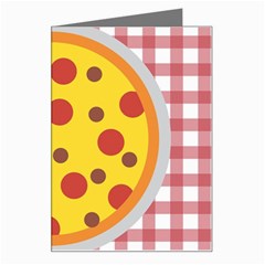 Pizza Table Pepperoni Sausage Greeting Card by Ravend