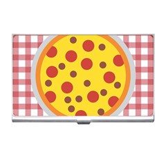 Pizza Table Pepperoni Sausage Business Card Holder by Ravend