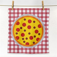 Pizza Table Pepperoni Sausage Face Towel by Ravend