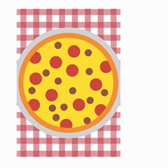 Pizza Table Pepperoni Sausage Large Garden Flag (two Sides) by Ravend