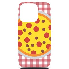 Pizza Table Pepperoni Sausage Iphone 14 Pro Black Uv Print Case by Ravend