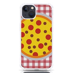 Pizza Table Pepperoni Sausage Iphone 13 Tpu Uv Print Case by Ravend