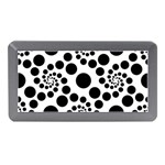 Dot Dots Round Black And White Memory Card Reader (Mini) Front