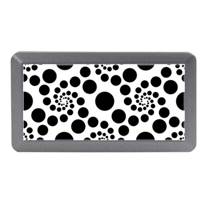 Dot Dots Round Black And White Memory Card Reader (Mini)