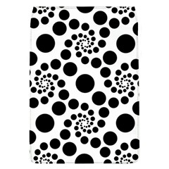 Dot Dots Round Black And White Removable Flap Cover (l) by Ravend