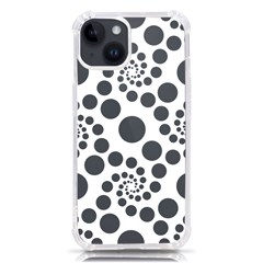 Dot Dots Round Black And White Iphone 14 Tpu Uv Print Case by Ravend