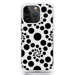 Dot Dots Round Black And White Iphone 14 Pro Tpu Uv Print Case by Ravend