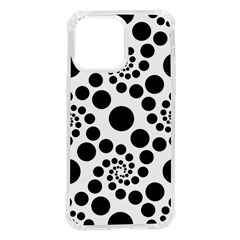 Dot Dots Round Black And White Iphone 14 Pro Max Tpu Uv Print Case by Ravend