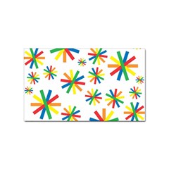 Celebrate Pattern Colorful Design Sticker Rectangular (10 Pack) by Ravend